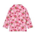 thumbnail image 5 of Psesaysky Pink Axolotl Strawberry Print Girls Long Sleeve Athletic Shirts 1/4 Zipper Kids Quick Dry Lightweight Yoga Tops for Sports Cheer Basic Tees Activewear 12-13 Years, 5 of 6