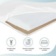 thumbnail image 3 of Dream On Me Mattress Pad, Ideal Fit for 38” x 26” Playard, JPMA & Greenguard Gold Certified, White, 3 of 13