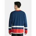 thumbnail image 3 of No Boundaries Hockey Jersey Style Shirt with Long Sleeves, Men's and Big Men's, 3 of 5