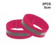 thumbnail image 2 of Yuarrent 2 bandas reflectantes, cinturón para el brazo, correa para el brazo, elástica, Reflector de seguridad para caminar de noche, Ropa Deportiva, Zapatos Rosa/4CM, 2 of 6