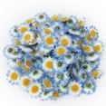thumbnail image 5 of Fake Flower Bouquet 100Pcs Artificial Silk Sunflower Heads Gerbera Flowers Petals 1.6" For Diy Home Wedding Decoration Garden Craft Art Decor,Green Household Imitation, 5 of 9