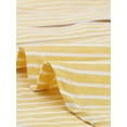 thumbnail image 5 of DARING DIVA Women's Button Down Long Sleeve Vertical Stripes Shirt M Yellow, 5 of 6