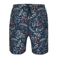 thumbnail image 4 of Naloa Leaves Snowflakes Men's Beach Shorts, Surfing shorts, Swim trunks, Quick Dry Swim Trunks for Surfing Beach Fun - Small, 4 of 9