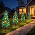 thumbnail image 4 of Sahpxhe LED Solar Christmas Snow Tree Lights Outdoor Christmas Decor Lamps with Automatic On Off for Courtyard Garden Decor, 4 of 7