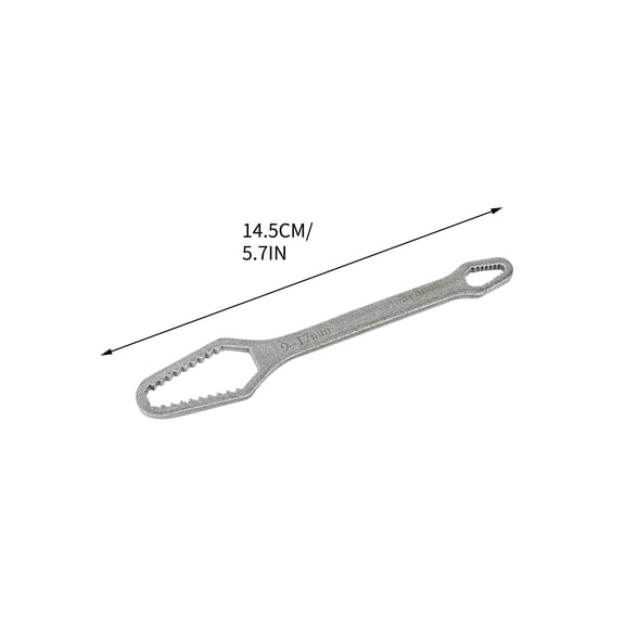 Multi-Functional Self-Tightening Adjustable Wrench 8mm to 22mm Jaw Chrome Vanadium Steel Double-Headed Design 1-Pack