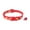Red, variant on UDIYO Pets Dog Cat Fish Bone Print Bell Buckle Adjustable Collar Necklace Neck Strap