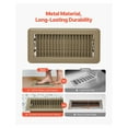 thumbnail image 3 of Floor Registers 4x10 Inch 6-Pack - Iron HVAC Vent Grilles - Brown - Adjustable Airflow - Durable Metal Construction - Home & Office, 3 of 7
