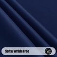 thumbnail image 2 of Rectangle Table Cloth, Waterproof Anti-Scratch Polyester Tablecloth, Decorative Washable Fabric Table Cover for Dining, Buffet, Parties and Outdoor, 60x84, Navy, 2 of 6