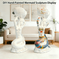 thumbnail image 2 of LENLN 23in Conch-Holding Mermaid Resin Statue, Hand-Painted Weather Resistant Sculpture for Indoor Outdoor Patio Decor Gifts, 2 of 6