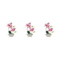 thumbnail image 2 of Inteprter Bonsái de orquídeas artificiales, flores falsas, plantas en maceta simuladas de seda con maceta para interior y exterior para fiesta Type1 NO1, 2 of 6