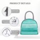 thumbnail image 4 of Balery Teal Turquoise Bolsa de Almuerzo para Mujeres, Caja de Almuerzo, Bolsa de Almuerzo Pequeña Impermeable, Tote de Almuerzo Reutilizable con Gran Capacidad, 4 of 6
