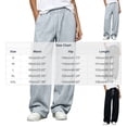 thumbnail image 3 of Xdegoge Womens Straight Leg Sweatpants Drawstring Athletic Lounge Pants Baggy Y2K Trousers Casual Comfy Workout Everyday Track Pants with Pockets, 3 of 5