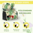 thumbnail image 5 of Summer Mailbox Cover Tropical Palm Leaf Magnetic Mailbox Wrap Jungle Leaves Waterproof Mail Box Post Letter Box Cover Standard Size 21x18 in Garden Yard Outdoor Decoration, 5 of 6