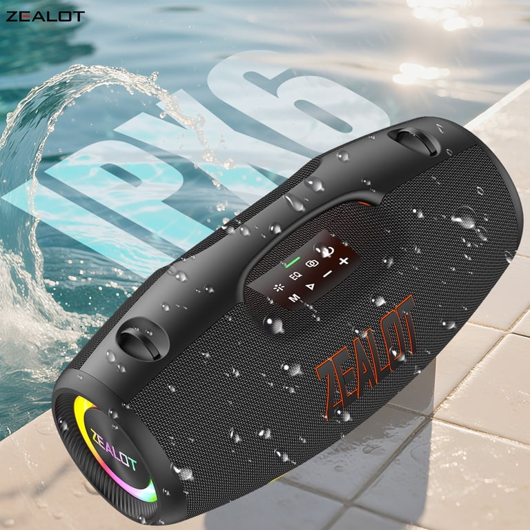 Outdoor Waterproof Bluetooth Speaker, 250W Boom Bass, IPX6 Rating
