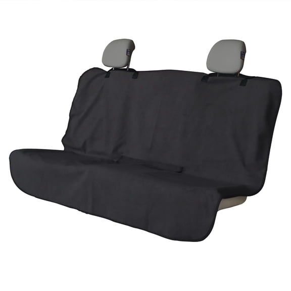 Back Seat Cover for Car Trucks Van SUV,Waterproof Rear Bench Towel Seat Covers for Dogs and Kids,Automotive Backseat Protector (Black)