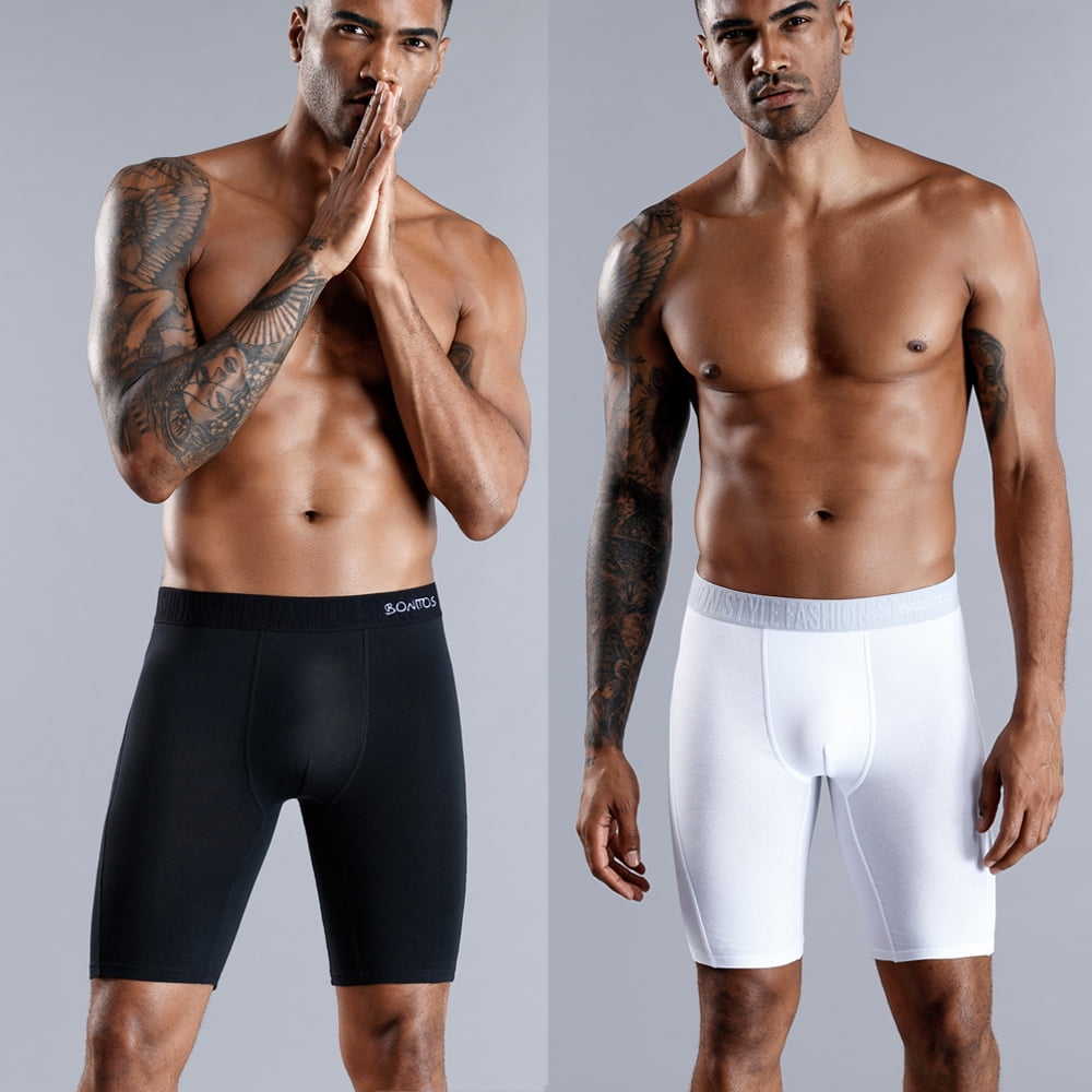 Long Leg Shorts Boxer Men Underwear Men s Underwear Men Panties Men Underpants Boxershorts High Quality Natural Cotton Sexy B14 Black M Walmart