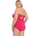 thumbnail image 2 of Time and Tru Women’s and Women’s Plus Bandeau Twist Front One Piece Swimsuit, Sizes XS-3X, 2 of 5