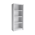 thumbnail image 3 of CorLiving Quadra 4-Tier Engineered Wood Adult Bookcase with 3 Adjustable Shelves, White, 3 of 7