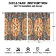 thumbnail image 2 of Pizza (51)_40 Curtains-blackout Curtains Bedroom Decor Living Room Darkening Grommet Window Drapes 2 Panels Set 52"x 63", 2 of 2