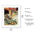 thumbnail image 2 of The Oregon Trail - Starring John Wayne - Vintage Film Movie Poster c.1936 - Fine Art Rolled Canvas Print 11in x 14in, 2 of 4