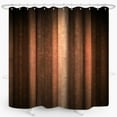 thumbnail image 3 of Brown Copper Shower Curtain Bronze Rust Striped Earth Tone Pale for Mens Peach Tan Clay Strip Farmhouse Rustic Vintage Bathroom Fabric 72x72 Inch with Plastic Hook, 3 of 6