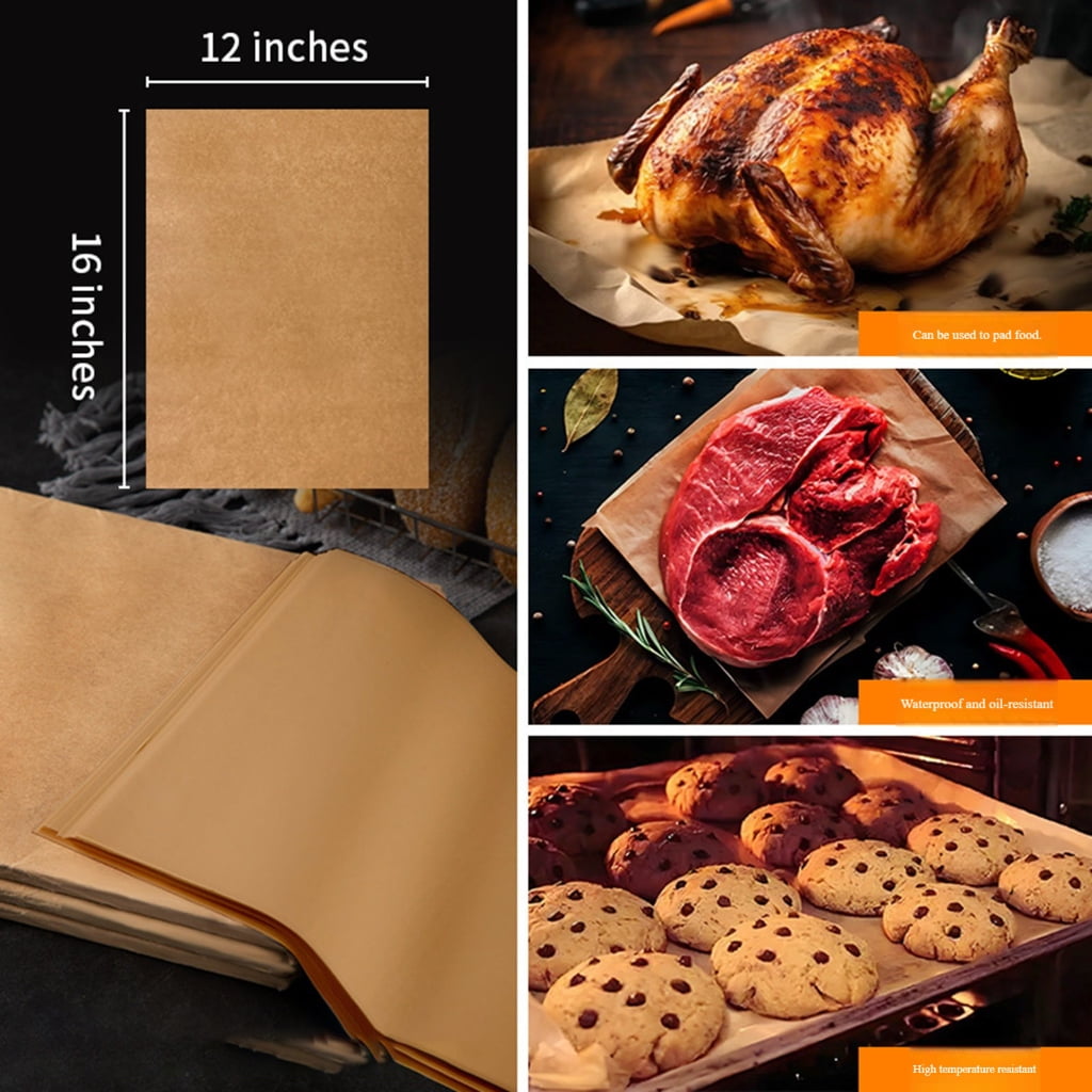 Zeiwohndc Double Side Oven Paper Food Grade Unbleached Parchment Effortlessly Cleaning