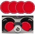 thumbnail image 1 of Yazoeia 4 PCS Bling Car Cup Coaster, 2.75 Inch Anti-Slip Anti-Scratch Cup Holder Insert Coaster, Sparkling Crystal Rhinestone Auto Cup Mat, Universal Interior Car Accessories (Red) CJC912-115023, 1 of 6
