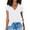 White, variant on Aayomet Womens Tops Dressy Casual Women Fashion Deep V-Neck Short Sleeve Tops Solid Casual Loose Basic T Shirt,Dark Gray L