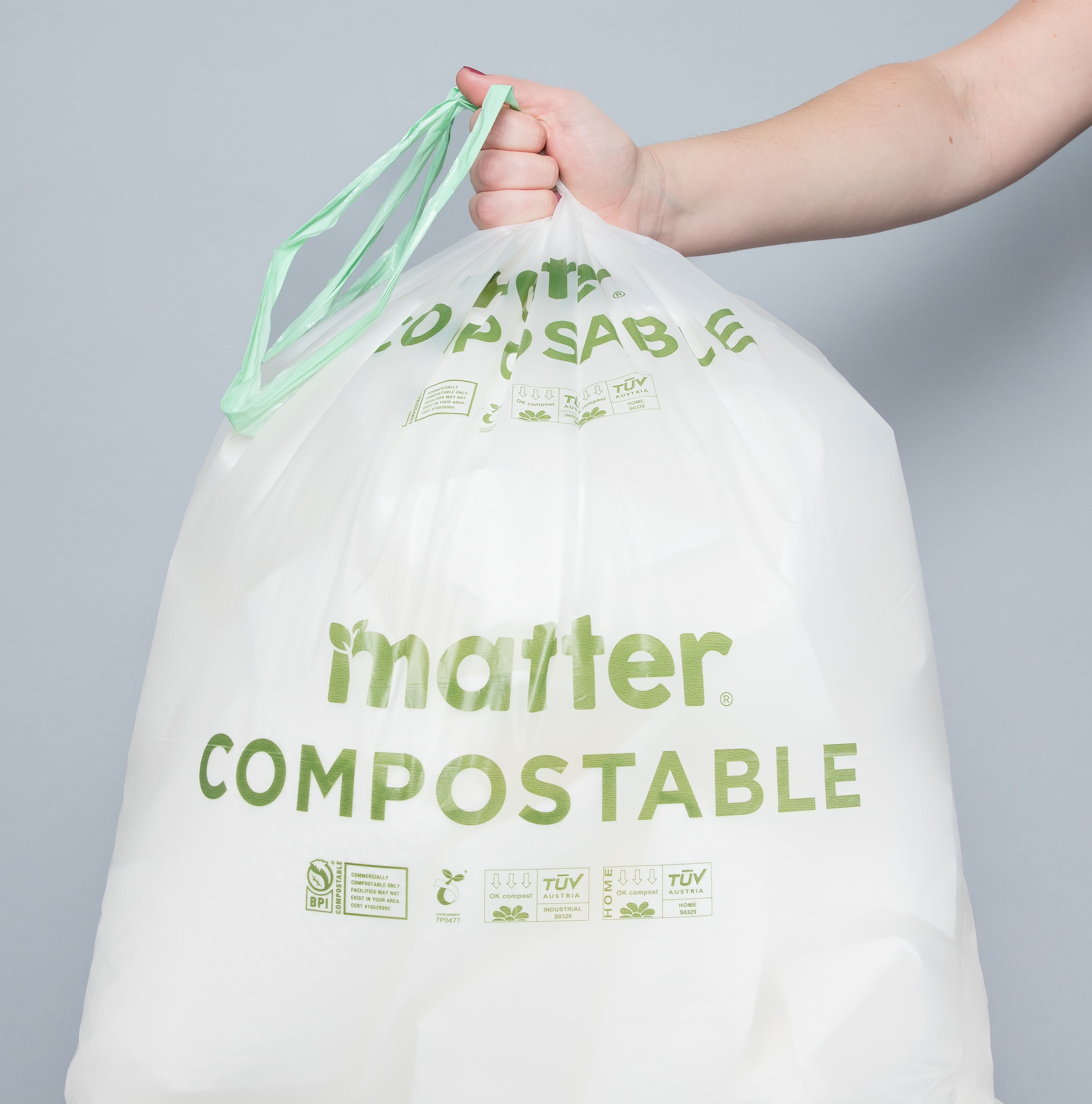 Unrivale Simply Bio 55 Gal Compostable Bags - Flat Top, 1.57 Mil,  Eco-Friendly, Heavy, heavy duty trash bags 55 gallon