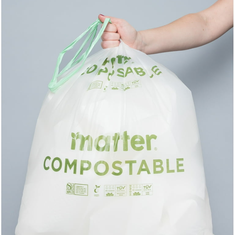Bbiodegradable Kitchen Office Can Liner 13 Gallon Trash Garbgae Bag with  Drawstring Handle on Rolls - China Trash Bag and Bin Liner price