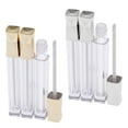 thumbnail image 3 of 3x 5ml Empty Clear Lip Gloss Tube Empty Lipstick Eyeshadow Lip Balm Bottle Container Golden, 3 of 8