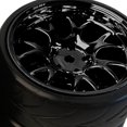thumbnail image 2 of Wheels and Tires Set for Tamiya TT01 TT02 HSP Crawler Vehicles Trucks Black, 2 of 3