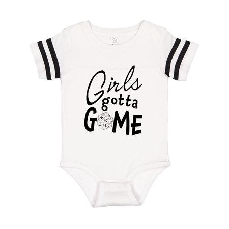 

Inktastic Girls Gotta Game- twenty sider Gift Baby Girl Bodysuit