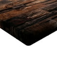thumbnail image 2 of Ambesonne Chocolate Fitted Sheet 2 Pcs Set, Rough Dark Timber, Twin, Brown Dark Brown, 2 of 3