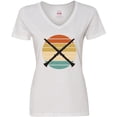 thumbnail image 3 of Inktastic Clarinet Music Gift Retro Marching Band Women's V-Neck T-Shirt, 3 of 5