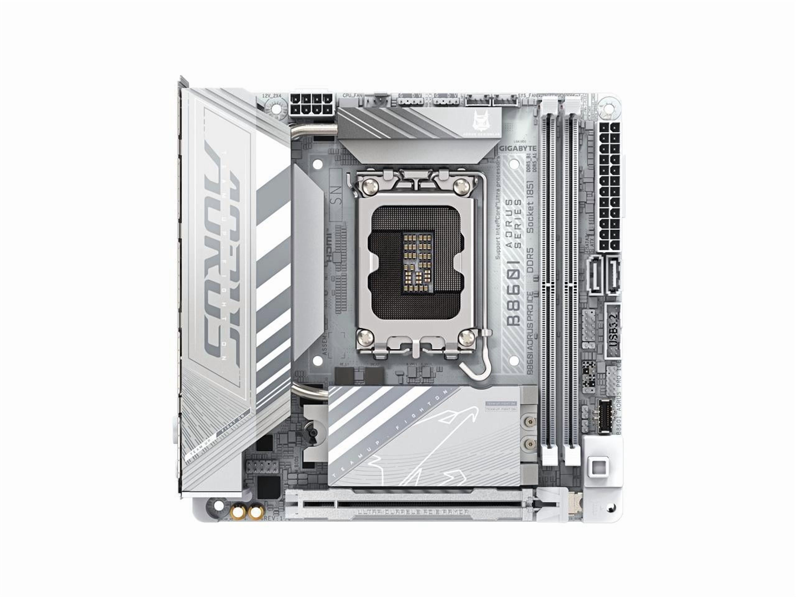 Aorus Ultra Durable B860I AORUS PRO ICE Gaming Desktop Motherboard - Intel B860 Chipset - Socket LGA-1851 - Mini ITX (b860iaorusproice)