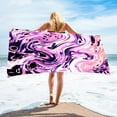 thumbnail image 2 of OAVQHLG3B Microfiber Beach Towel Super Lightweight Colorful Bath Towel Sandproof Beach Blanket Multi-Purpose Towel For Travel Swimming Pool 30x60 Inch, 2 of 4