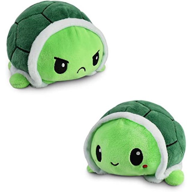 Peluche de tortuga de doble cara original | Diseño patentado | Alivio del estrés