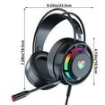 taicans Headworn 7.1 Surround Sound RGB Light Effect