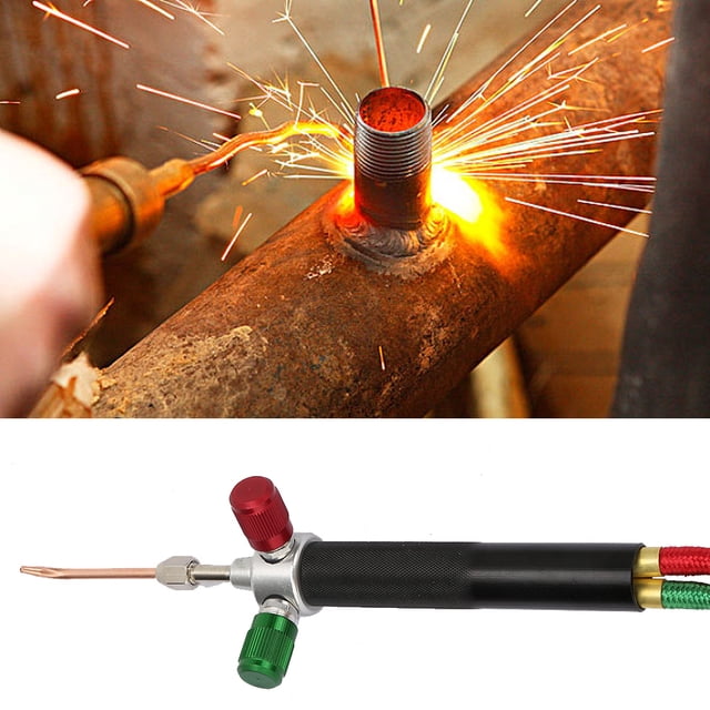 Mini Oxygen Welding Torch Oxygen Welding Torch Oxygen Acetylene Torch Flame With 5Pcs Replaceable Tips