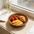 thumbnail image 6 of Medium Plastic Imitation Rattan Storage Basket, Multi-Functional Organizer for Fruit Snack, 6 of 8