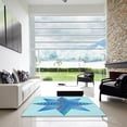 thumbnail image 7 of Ahgly Company Machine Washable Indoor Rectangle Transitional Blue Area Rugs, 2' x 4', 7 of 7