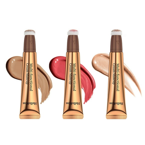 Mareep Highlighters Stick Highlighter Makeup Liquid Gel Highlighter Liquid Highlighter StickHighlighter Makeup & Blush Stick. Cream Blush & Highlighter Makeup In Double Ended Stick