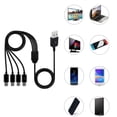 thumbnail image 2 of USB Multi Charging Cable 4 in1 Multiple Phone Charger Cord USB C Multi Cable with Type C Port for Phones Tablets, 2 of 6