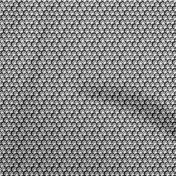 oneOone Polyester Spandex Black Fabric Animal Craft Projects Decor Fabric Printed By The Yard 56 Inch Wide