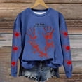 thumbnail image 1 of TIMIFIS Chandail en Molleton Halloween Femmes Horreur Rouge Graphique Chandails en Molleton en Polaire Halloween Col Rond Manches Longues Chandail Tops, 1 of 3