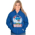 thumbnail image 3 of Tootsie Mr Owl USA American Patriot Unisex Plus Size Zip Hoodie Brisco Brands 2X, 3 of 5