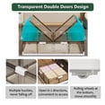 thumbnail image 3 of Under Bed Storage  Boxes Storage Containers with Lids Stackable Closet Organizers and Storage  Door (2 Pack), 3 of 6