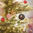 thumbnail image 4 of HomeDM Christmas Ornaments Angel Santa Claus Ornaments 2D Acrylic Hanging Pendant for Christmas Tree Decorations Xmas Holiday Decor Home Indoor, 4 of 5