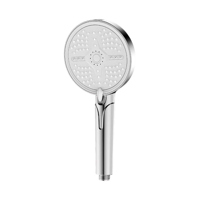 Bathroom Pressure Shower Head with Handheld 5-Mode Filtered Shower Head for Hard Water Built-In Power Wash ABS Construction Easy Installation